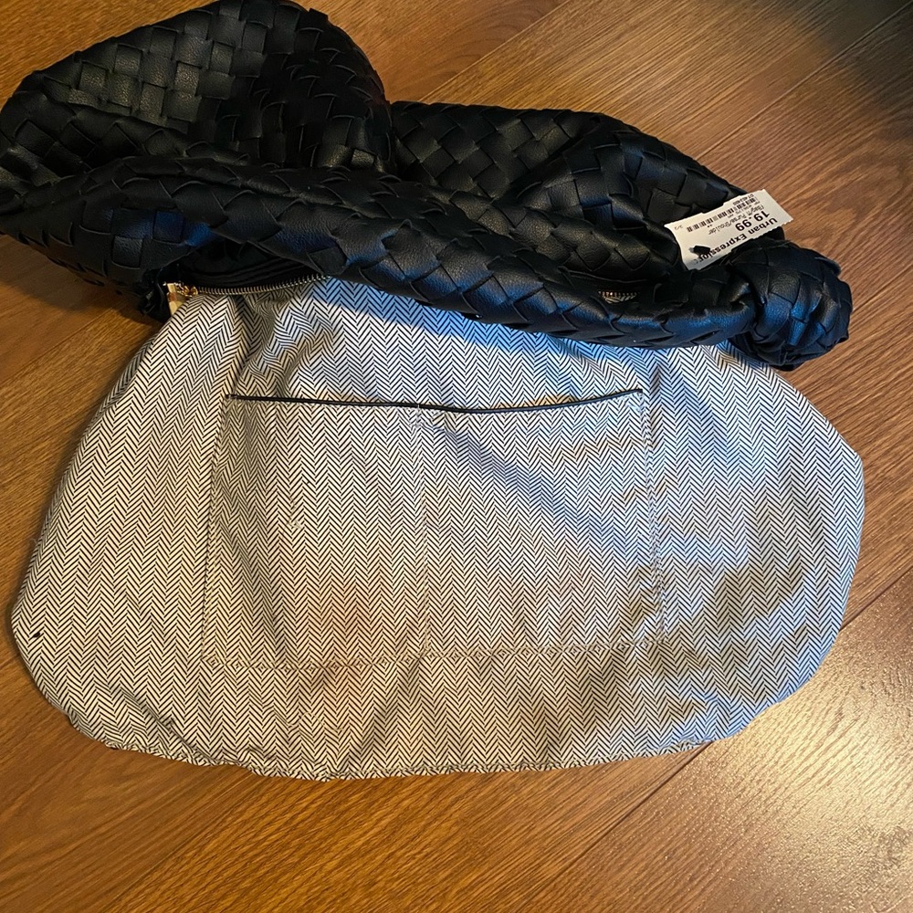 Black Woven “Vanessa” Hobo by Urban Expressions - Picture 10 of 10